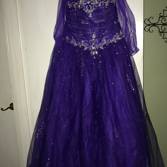 Strapless Prom Dress with beautiful beadwork - Picture 2 of 3